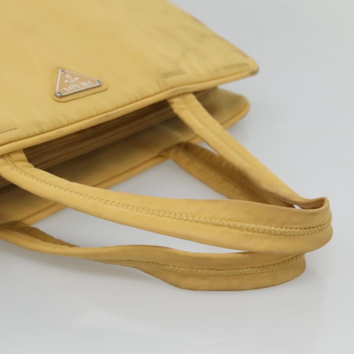 Prada PRADA Hand Bag Nylon Yellow Silver Size ONE SIZE - 7 Thumbnail