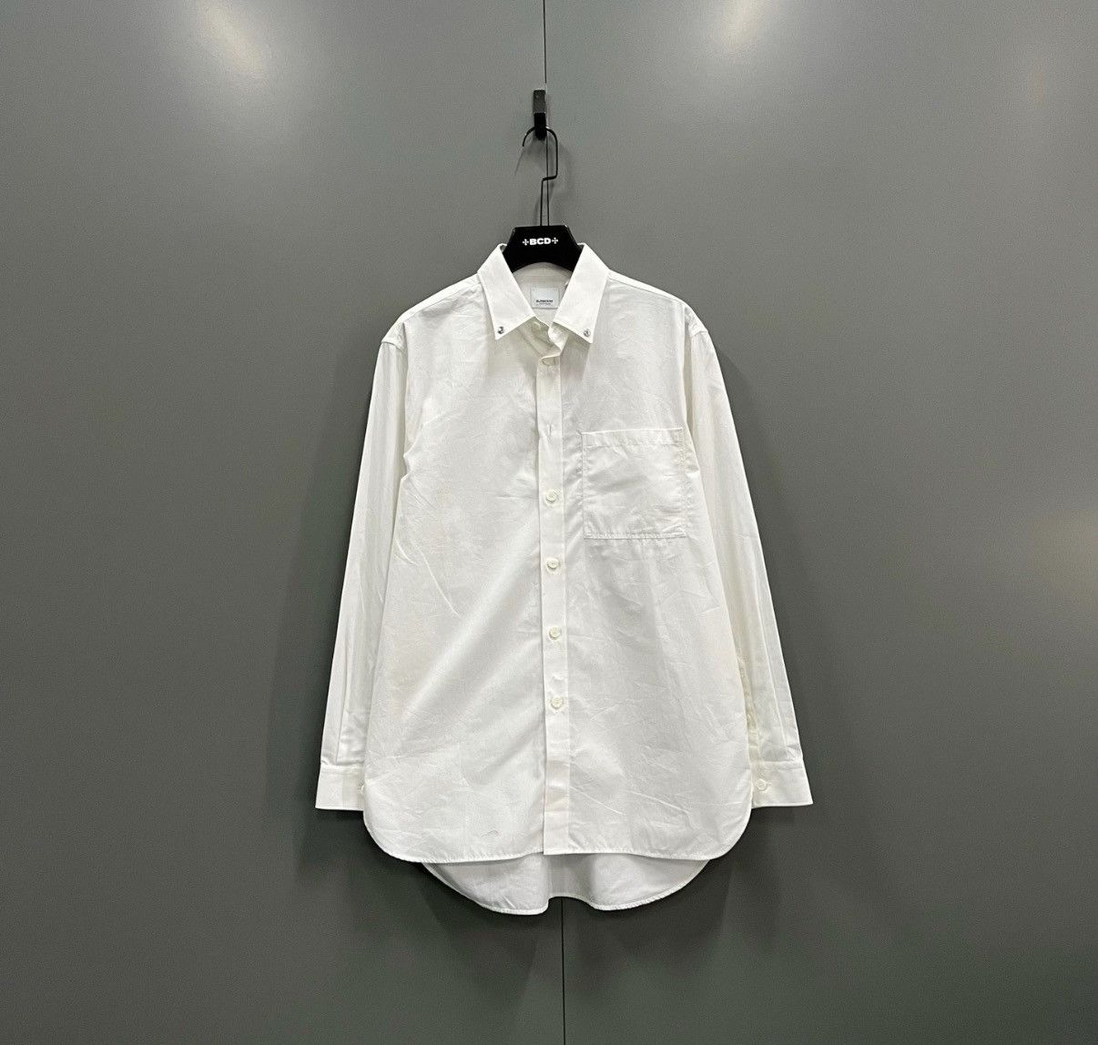 Burberry Burberry White Spliced Pocket Shirt J41 Size US M / EU 48-50 / 2 - 1 Thumbnail