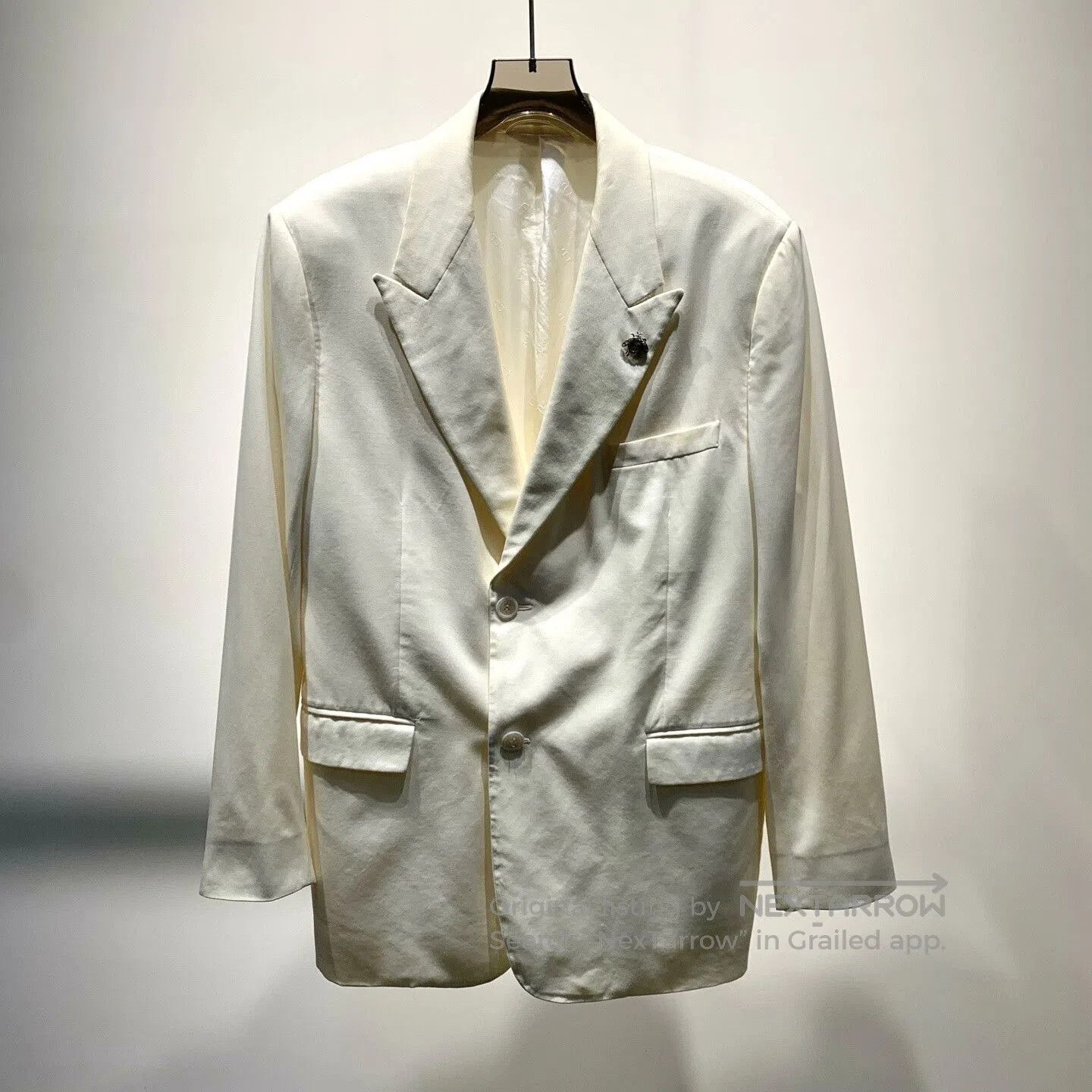 Dior Beige Bee Blazer Jacket.