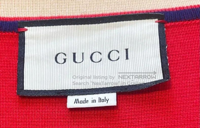 Gucci Gucci Knitted cardigan with red lines coat Size XXS / US 00 / IT 34 - 5 Thumbnail