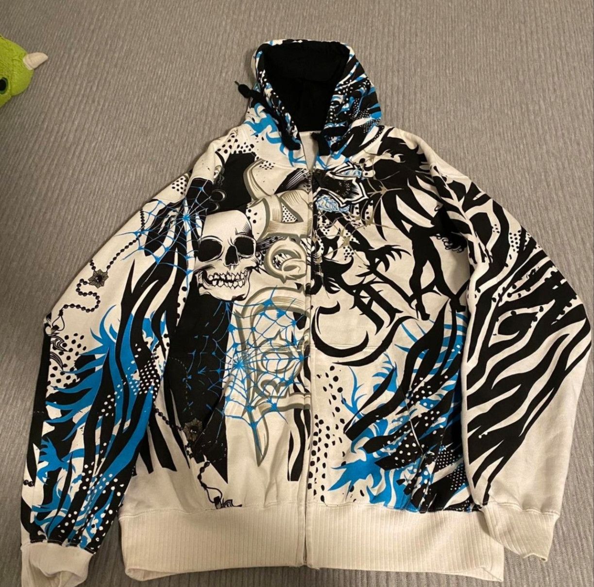 Other Skater Skull Zip Up Hoodie Size US XL / EU 56 / 4 - 1 Thumbnail