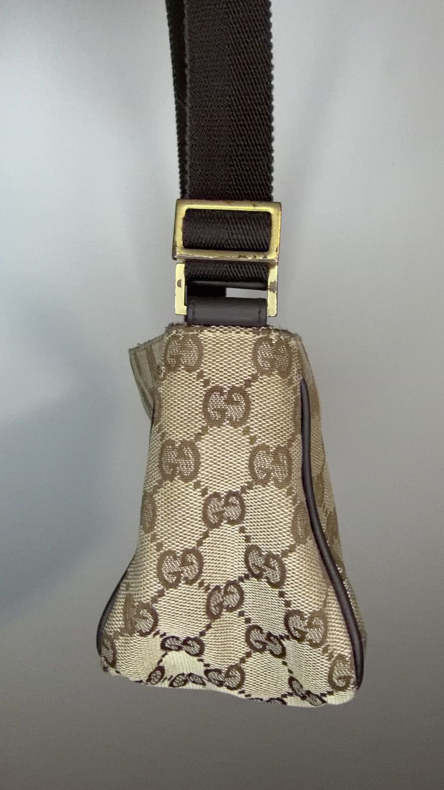 Gucci Gucci Beige and Brown GG Canvas Shoulder Bag Size ONE SIZE - 7 Thumbnail