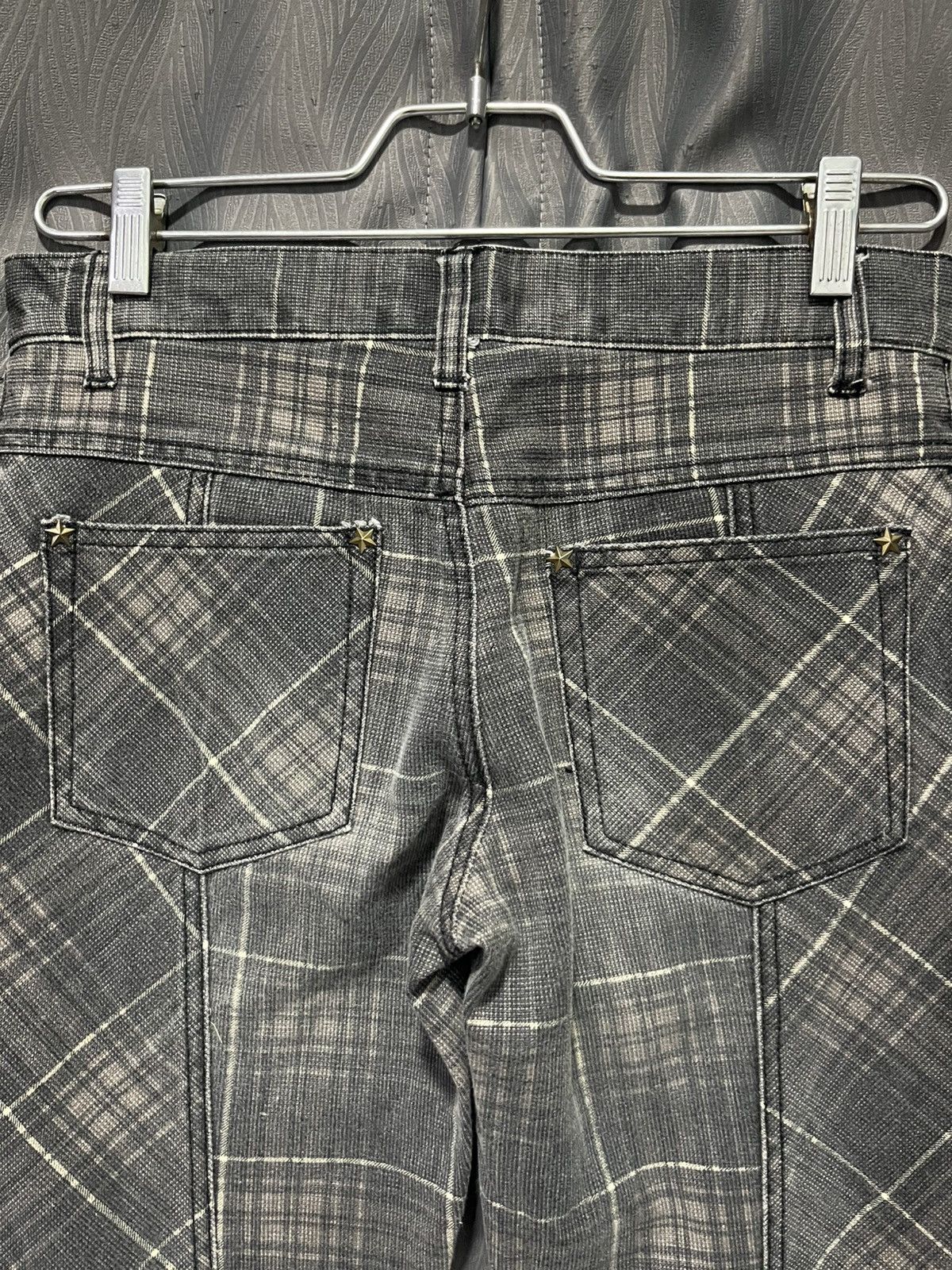 Hysteric Glamour Algonquins Gothic Punk Bondages Plaid Pants Size 29" - 5 Thumbnail