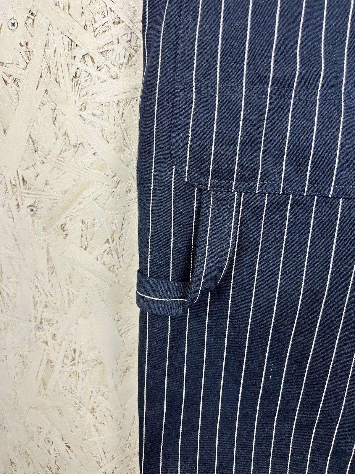 Dickies Dickies Blue Striped Dungarees Overalls W31 L32 Size US 31 - 6 Thumbnail