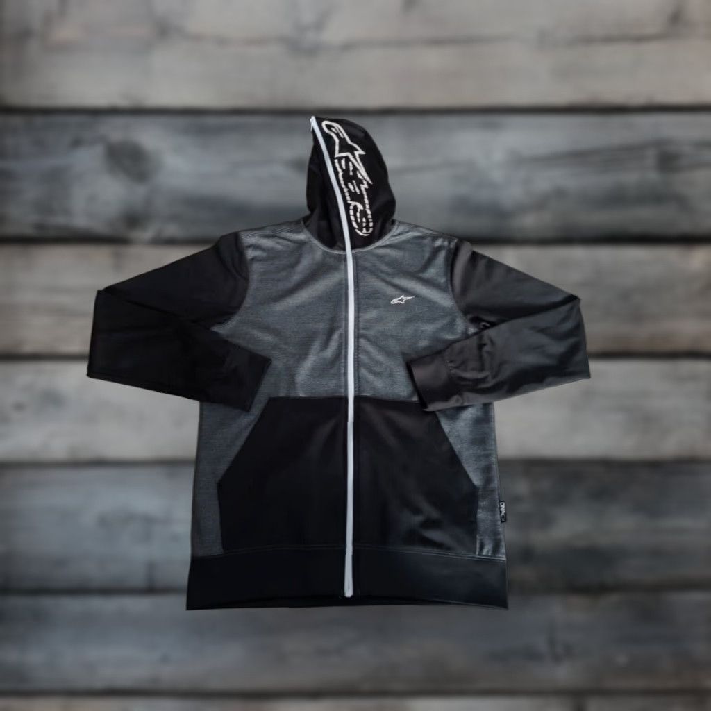 Alpinestars Alpinestars Full Zip Hoodie DNA Tech Men's Size Small Zippered Hood EUC Black/gray Polyester Zip Hoodie X Size US S / EU 44-46 / 1 - 1 Thumbnail