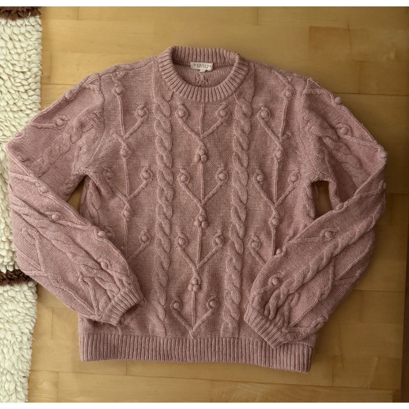 Other Demylee Cable Cable knit Fisherman Crew Neck Wool Mohair S Size S / US 4 / IT 40 - 1 Thumbnail