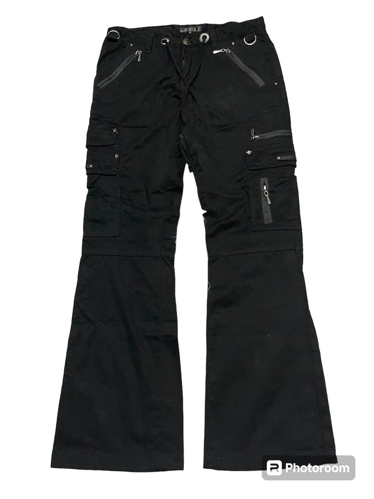 00s jack rose gasmask flare cargo pants