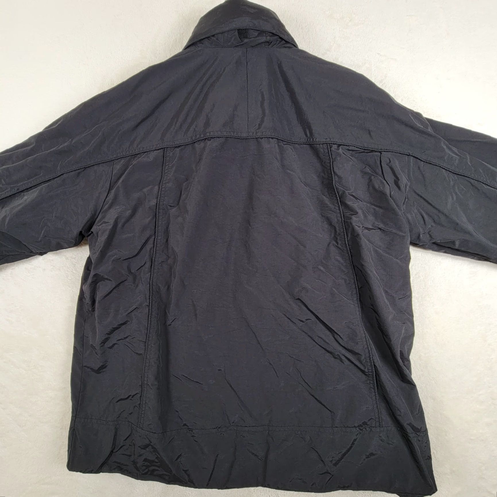 Rothco Rothco Packable Rain Jacket Black Men's Size Large Jacket Rain Coat Zip Polyester Packable Travel Casual Mens - but must avoid extra spaces. Size US L / EU 52-54 / 3 - 3 Thumbnail
