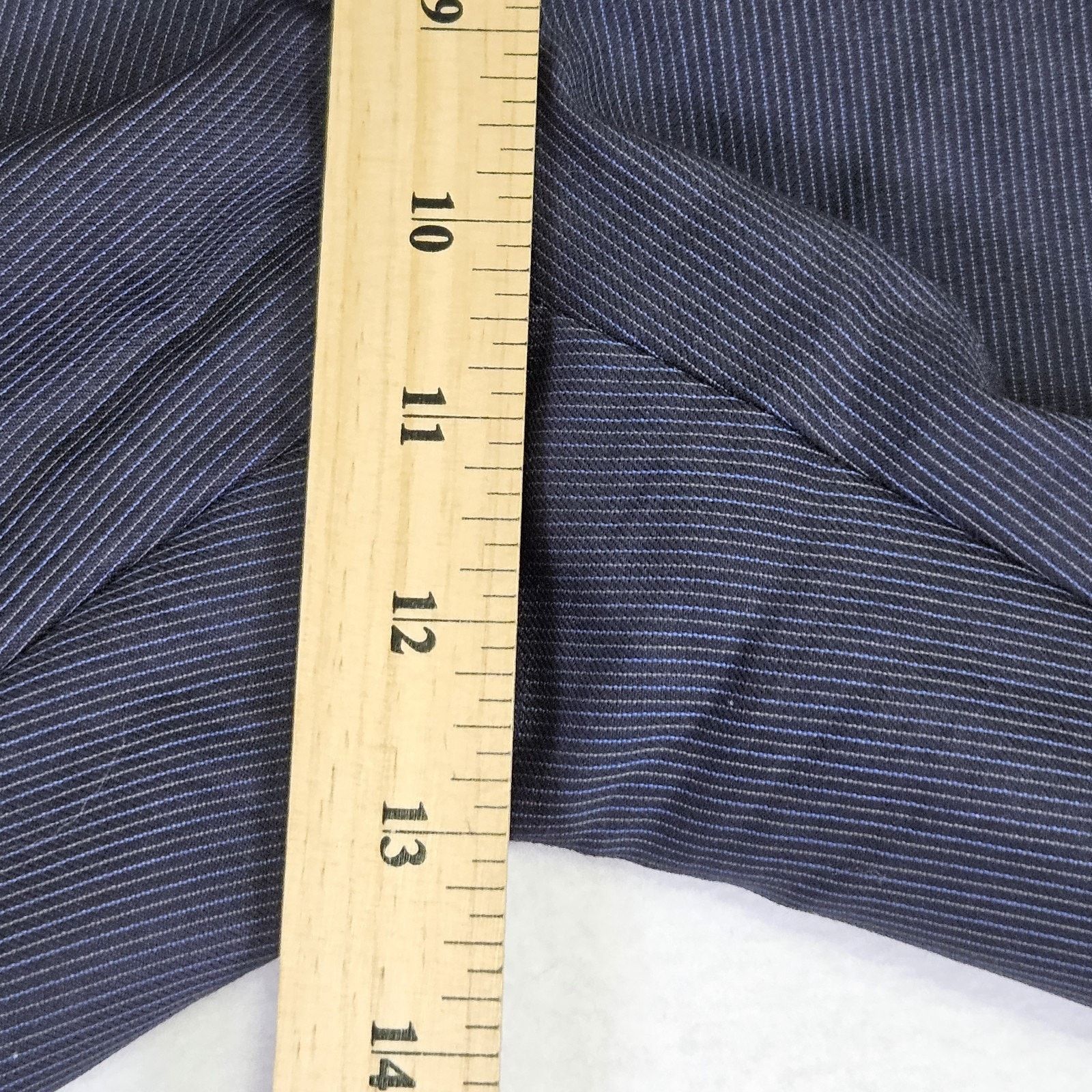 Michael Kors Michael Kors Madison Suit Peak Lapel Micro Stripe Black Set Size 38S - 22 Thumbnail