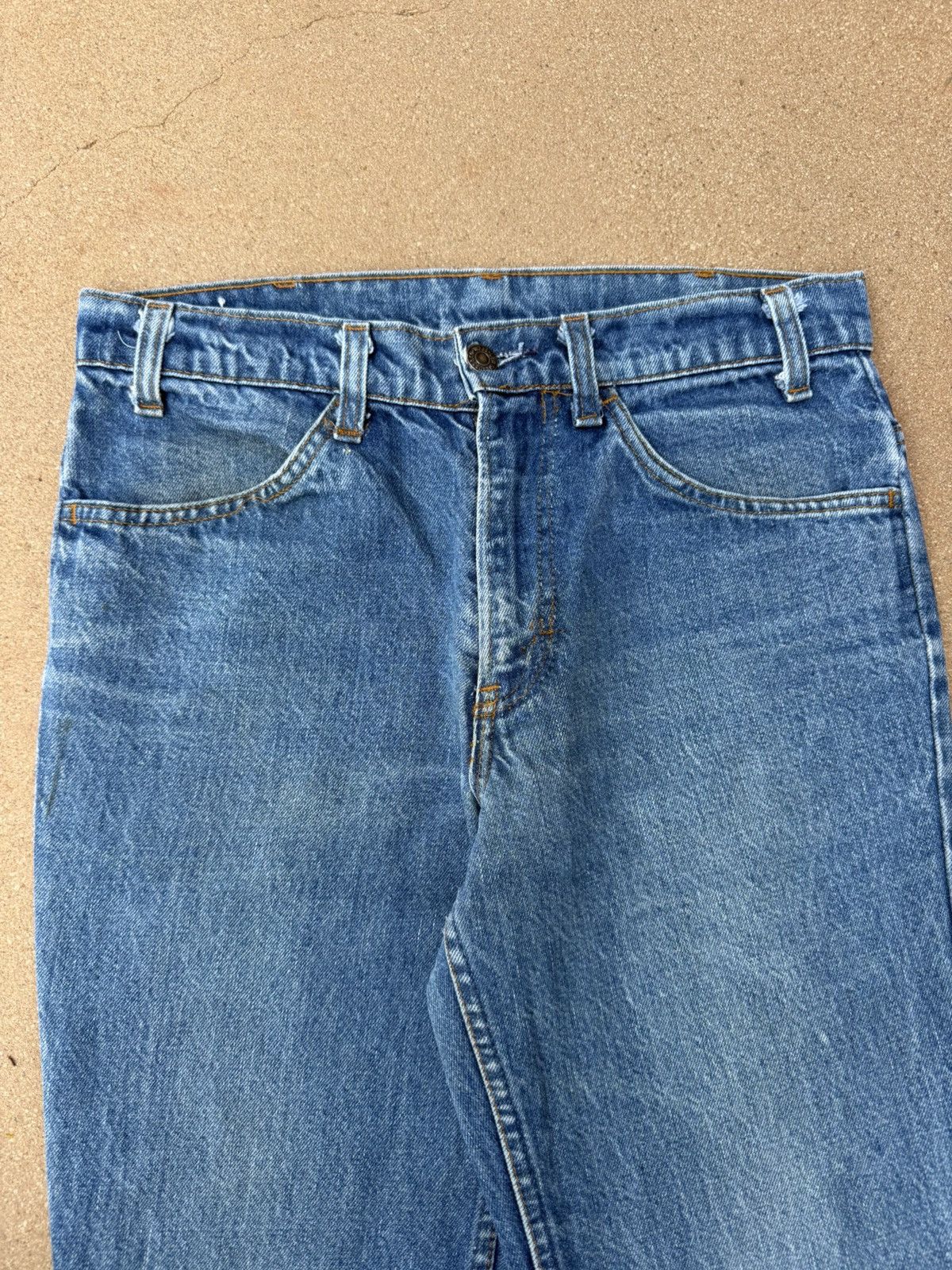 Levi's Vtg 70’s Levi’s 684 Orange Tab Bellbottom Flare Jeans 31x32 Size US 31 - 4 Thumbnail