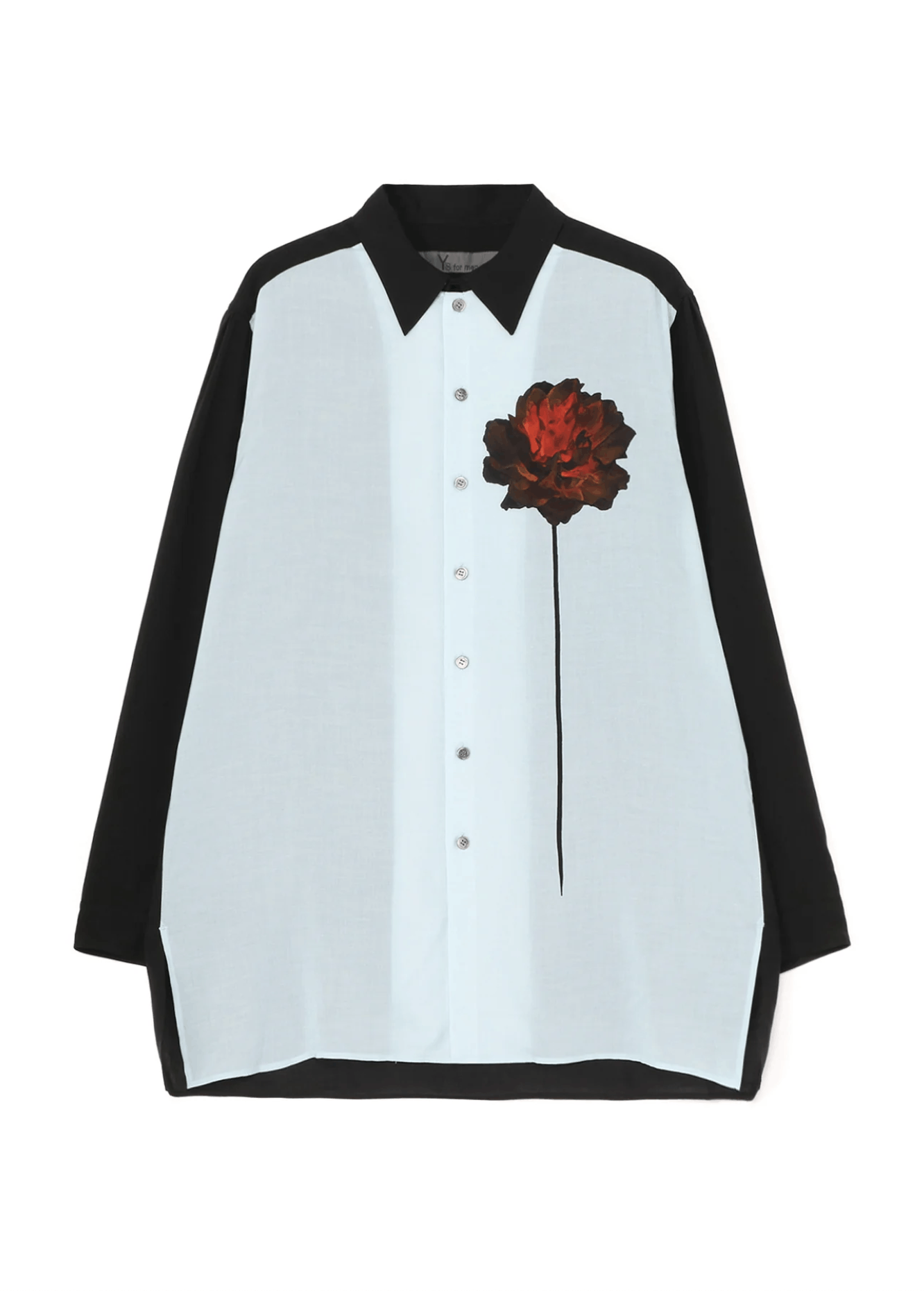 Y's for Men × Yohji Yamamoto Yohji Yamamoto Y's For Men - Cellulose One Red Flower Shirt Size US L / EU 52-54 / 3 - 1 Thumbnail