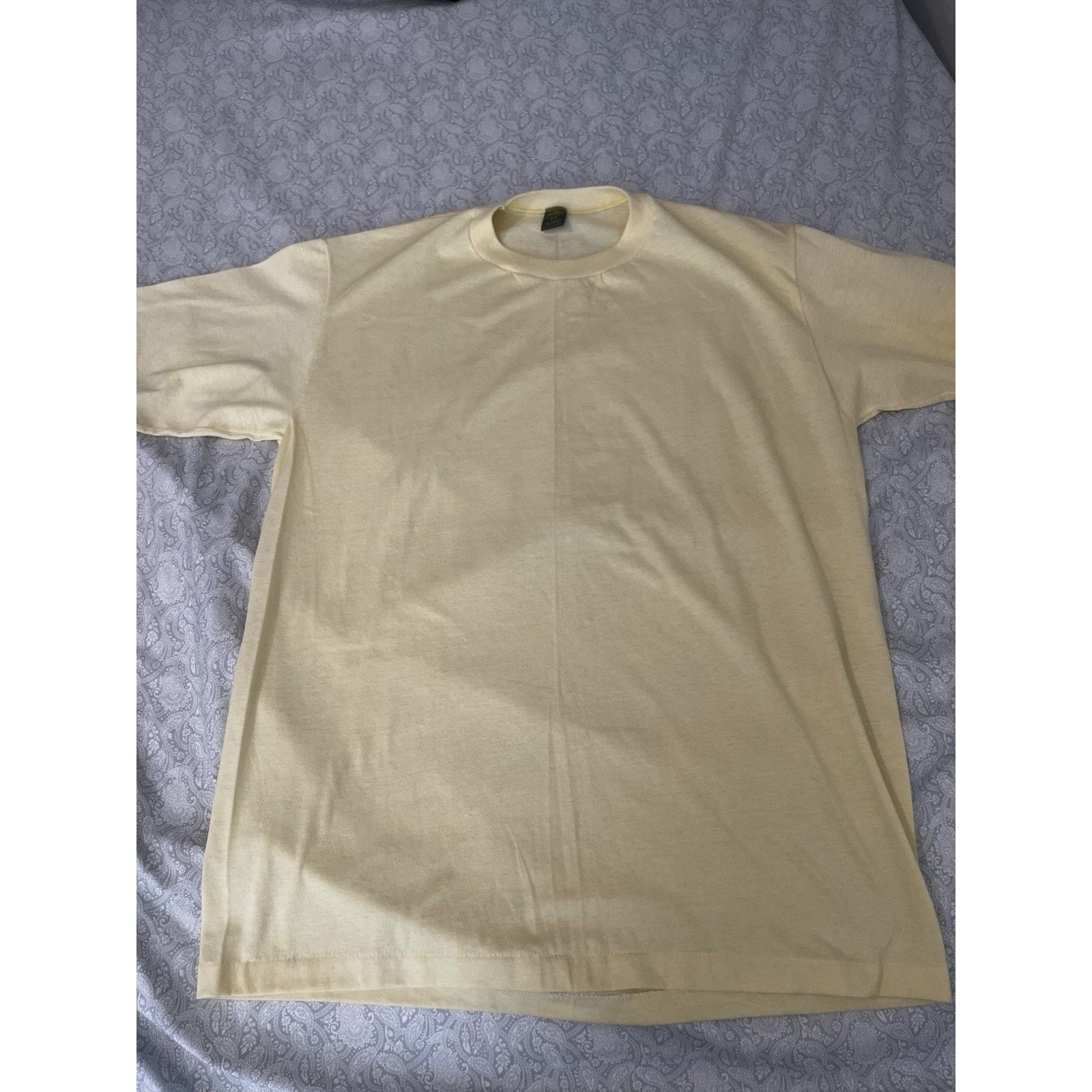 Jerzees Vintage Jerzees Single Stitch Blank T-Shirt Yellow XL Size US XL / EU 56 / 4 - 1 Thumbnail