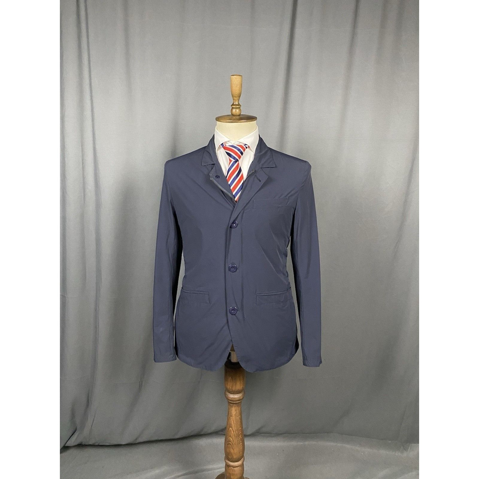 Gimo's MINT! Gimo's Men's Navy Blue Multipocket Utility Sportcoat J Size US L / EU 52-54 / 3 - 3 Thumbnail