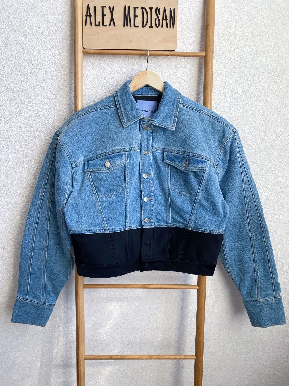H&M × Mugler × Thierry Mugler Mugler x H&M Denim Jacket Size