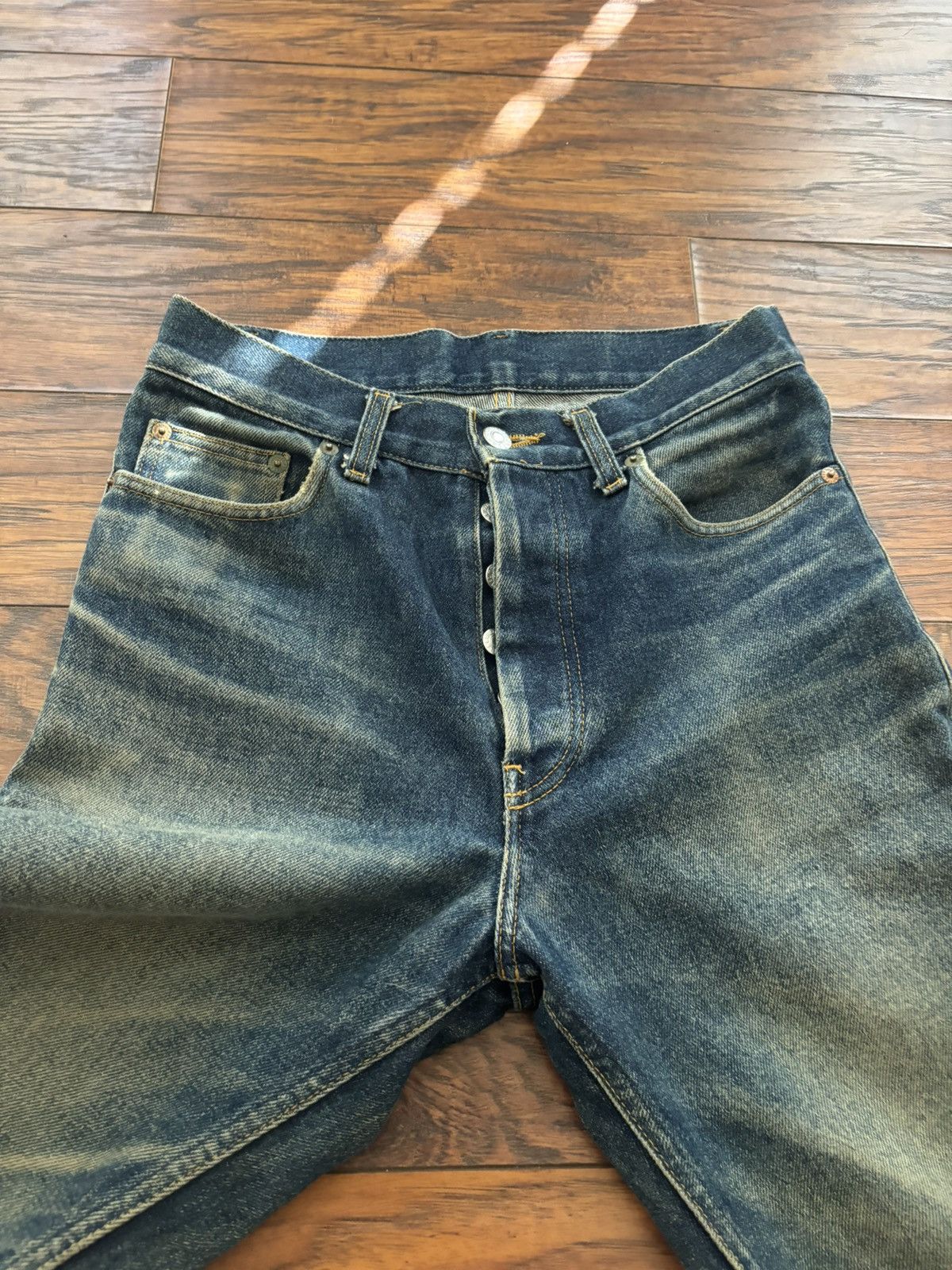 Helmut Lang Helmut Lang 1996 Cock Ring Denim Jeans Size US 31 - 3 Thumbnail