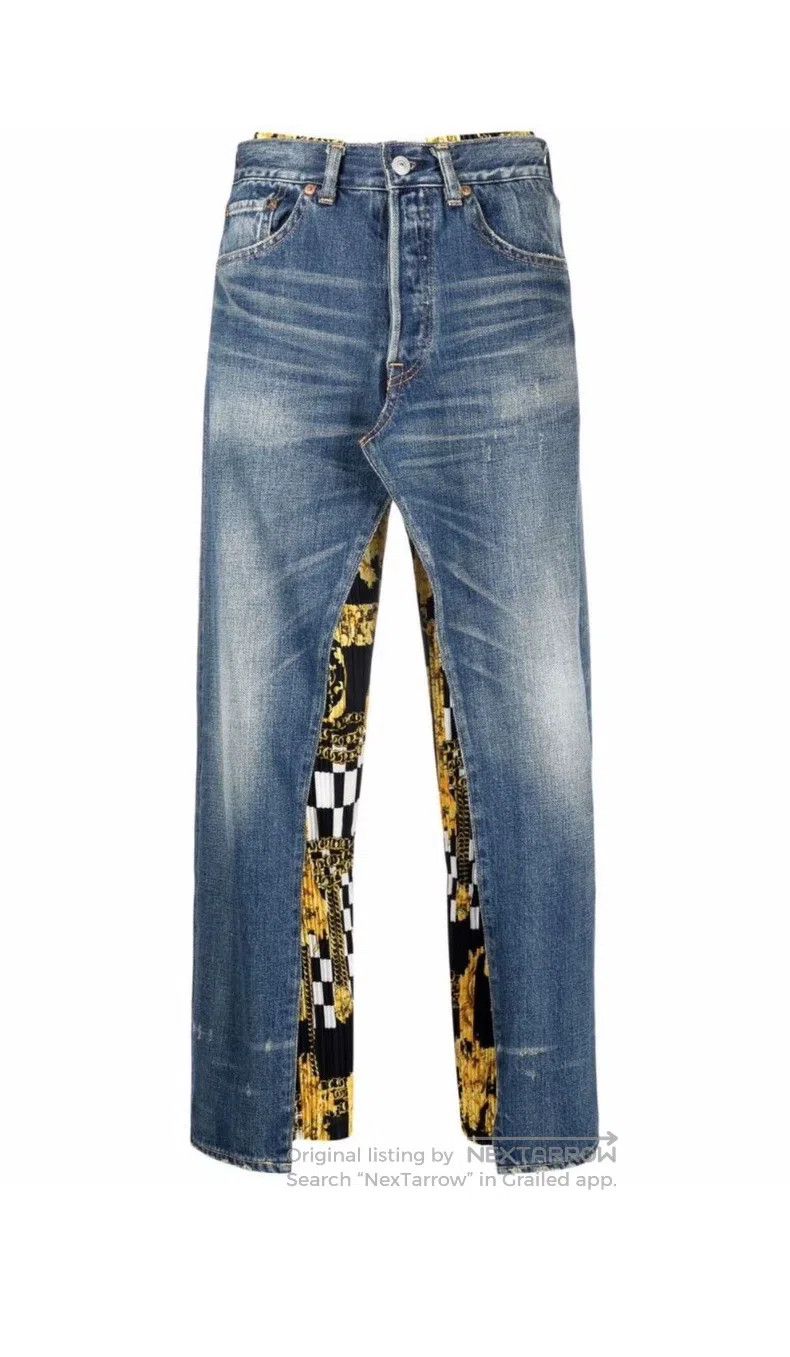 Junya Watanabe Junya Watanabe size S Patchwork Pleated Denim Pants Size 23" - 4 Thumbnail
