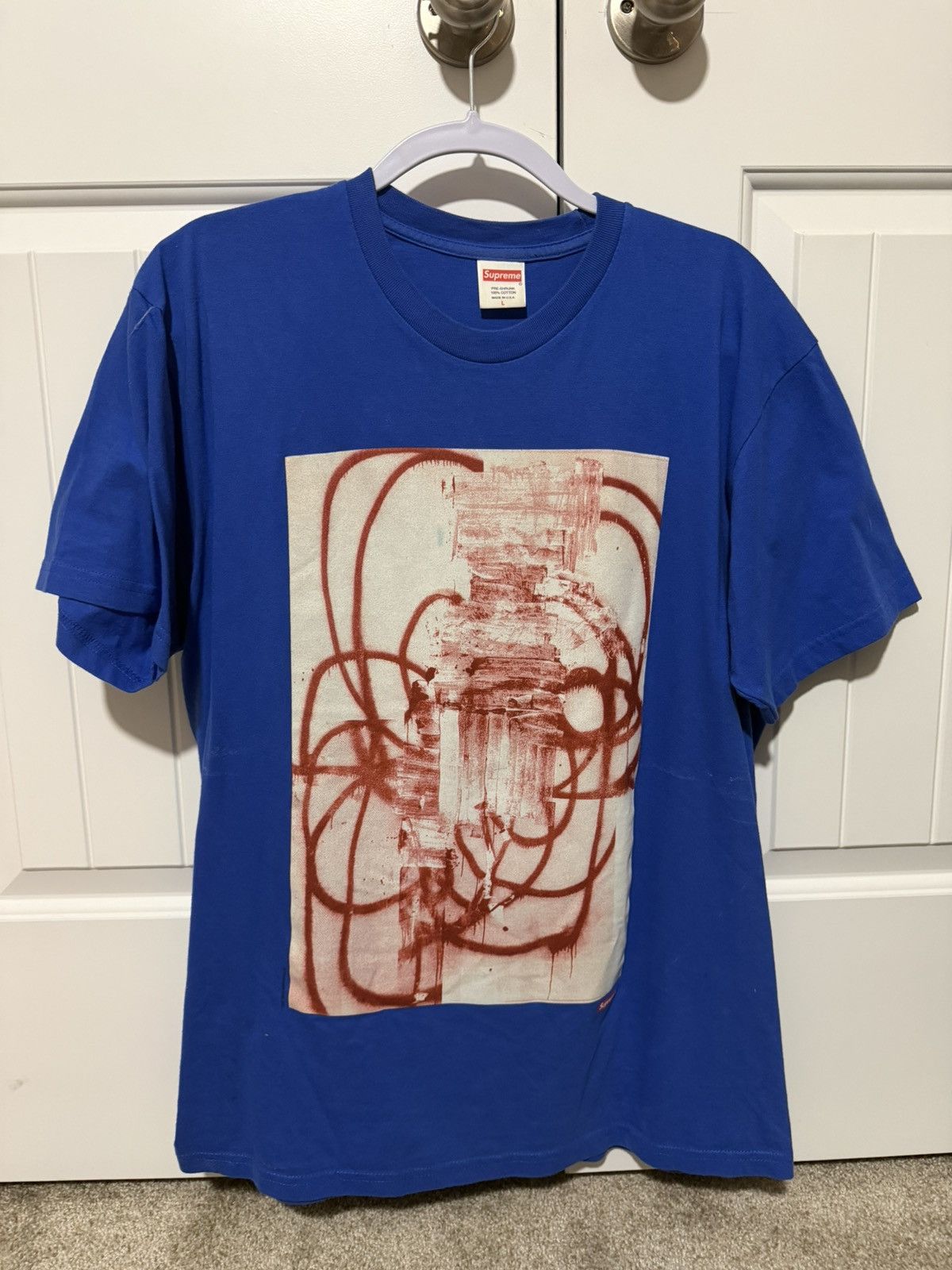 Grey Supreme Painting Shirt Supreme Samurai Tee Black Men's FW21 US