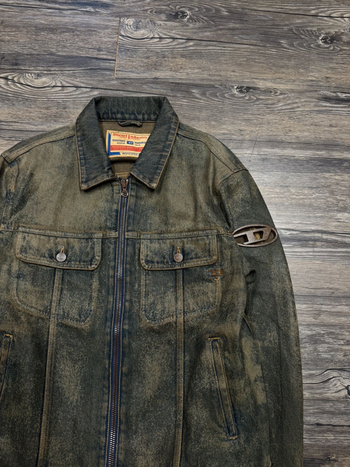 Diesel Diesel SSENSE Exclusive Denim Jacket Size US L / EU 52-54 / 3 - 2 Thumbnail