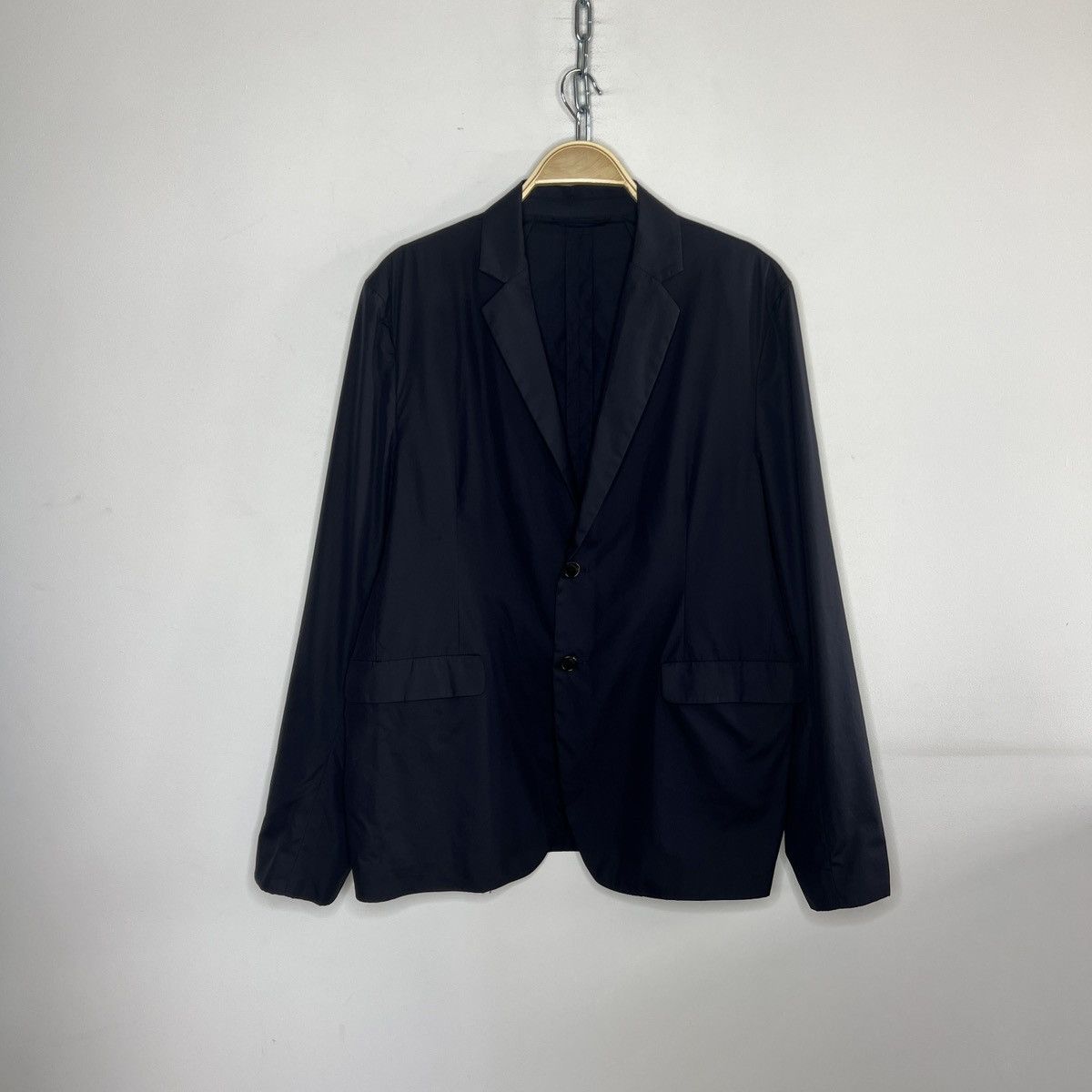 Acne Studios Acne Studios Antibes Cotton Single Breasted Navy Blazer Size 40R - 1 Thumbnail