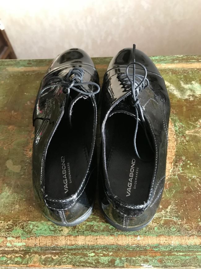 Vagabond Vagabond Black Patent Leather Oxford Womens Shoes Size US 7 / IT 37 - 4 Thumbnail