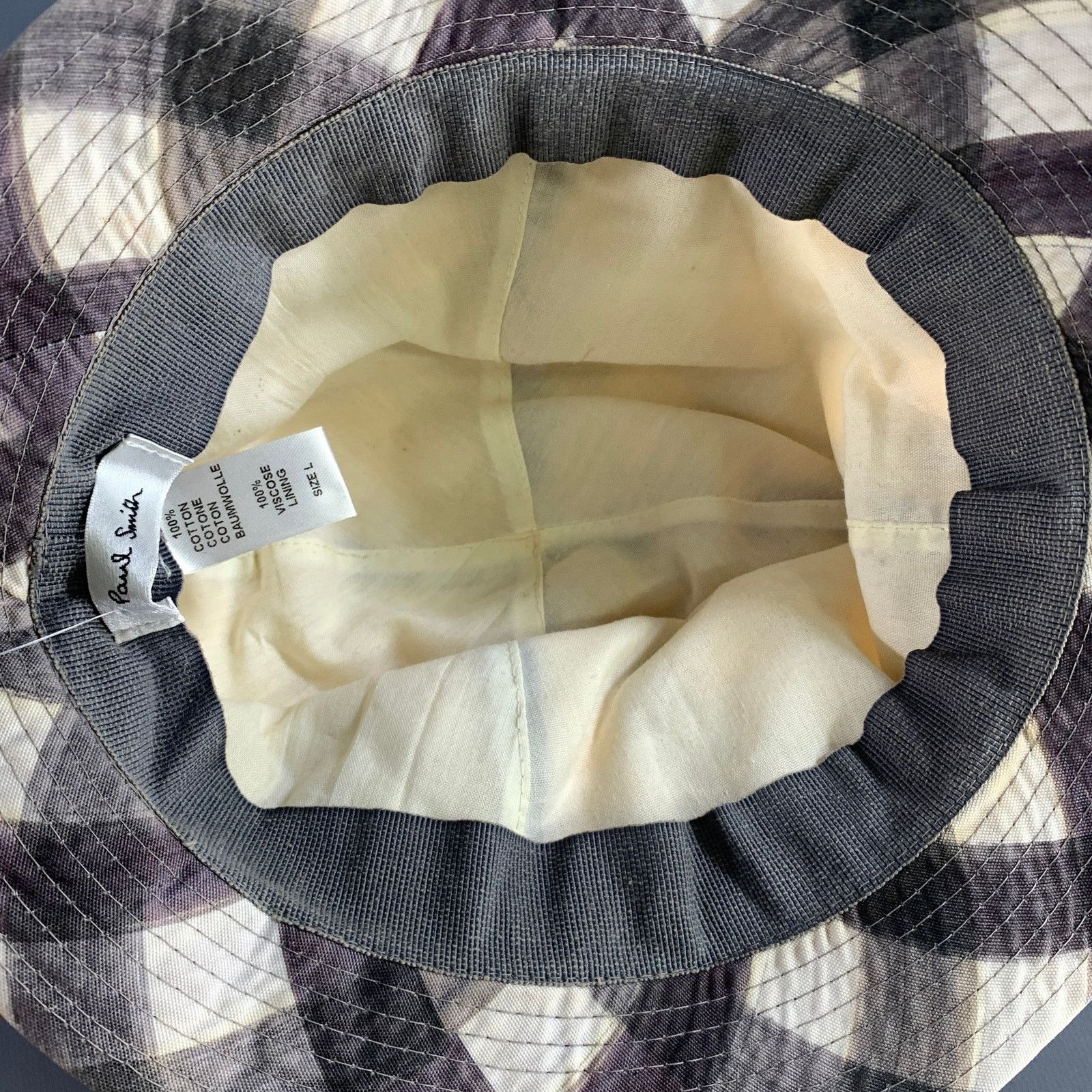 Paul Smith PAUL SMITH Size L Brown White Gingham Cotton Hats Size ONE SIZE - 6 Thumbnail