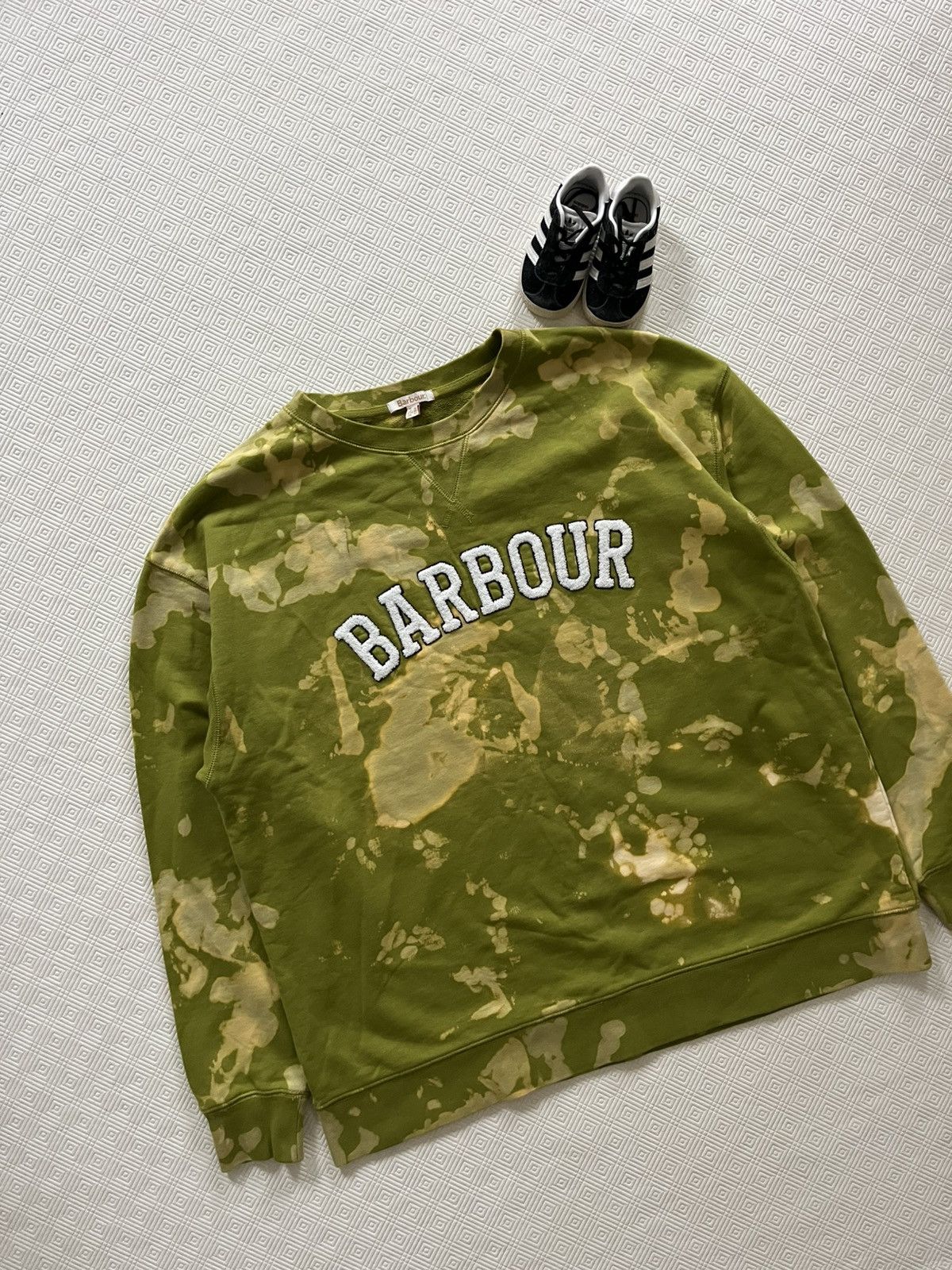 Barbour Barbour Northumberland Patch Overlayer Sweatshirt Tie-Dye Size US XL / EU 56 / 4 - 3 Thumbnail