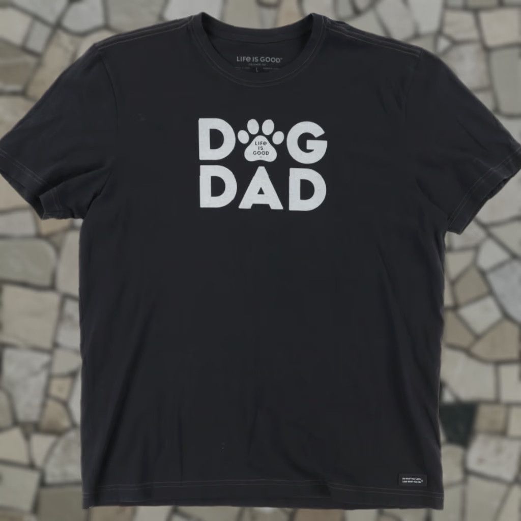 Life is Good Life is Good Dog Dad Navy Shirt Men L Size US L / EU 52-54 / 3 - 1 Thumbnail