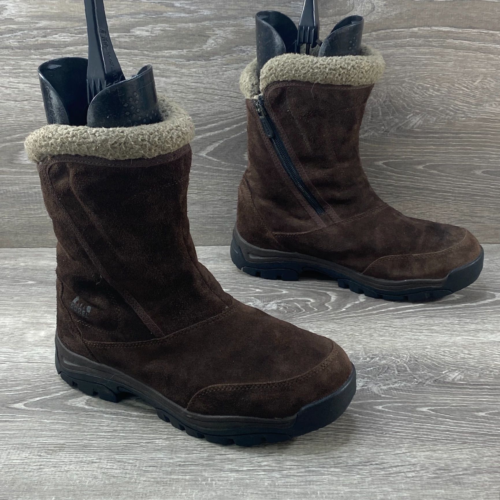 SOREL Sorel Waterfall Brown Suede Leather Insulated Waterproof Winter Boots Womens 9 Size US 7 / IT 37 - 2 Thumbnail