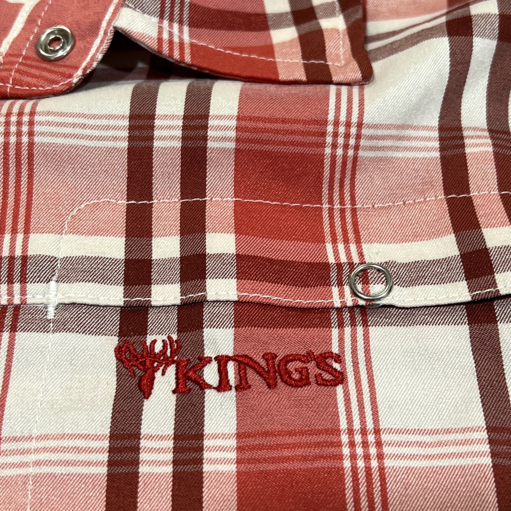 Vintage Kings Long Sleeve Shirt M Plaid Red Button Down Western Lightweight Snap Button-Down Casual Workwear Rancher UI Size US M / EU 48-50 / 2 - 4 Thumbnail