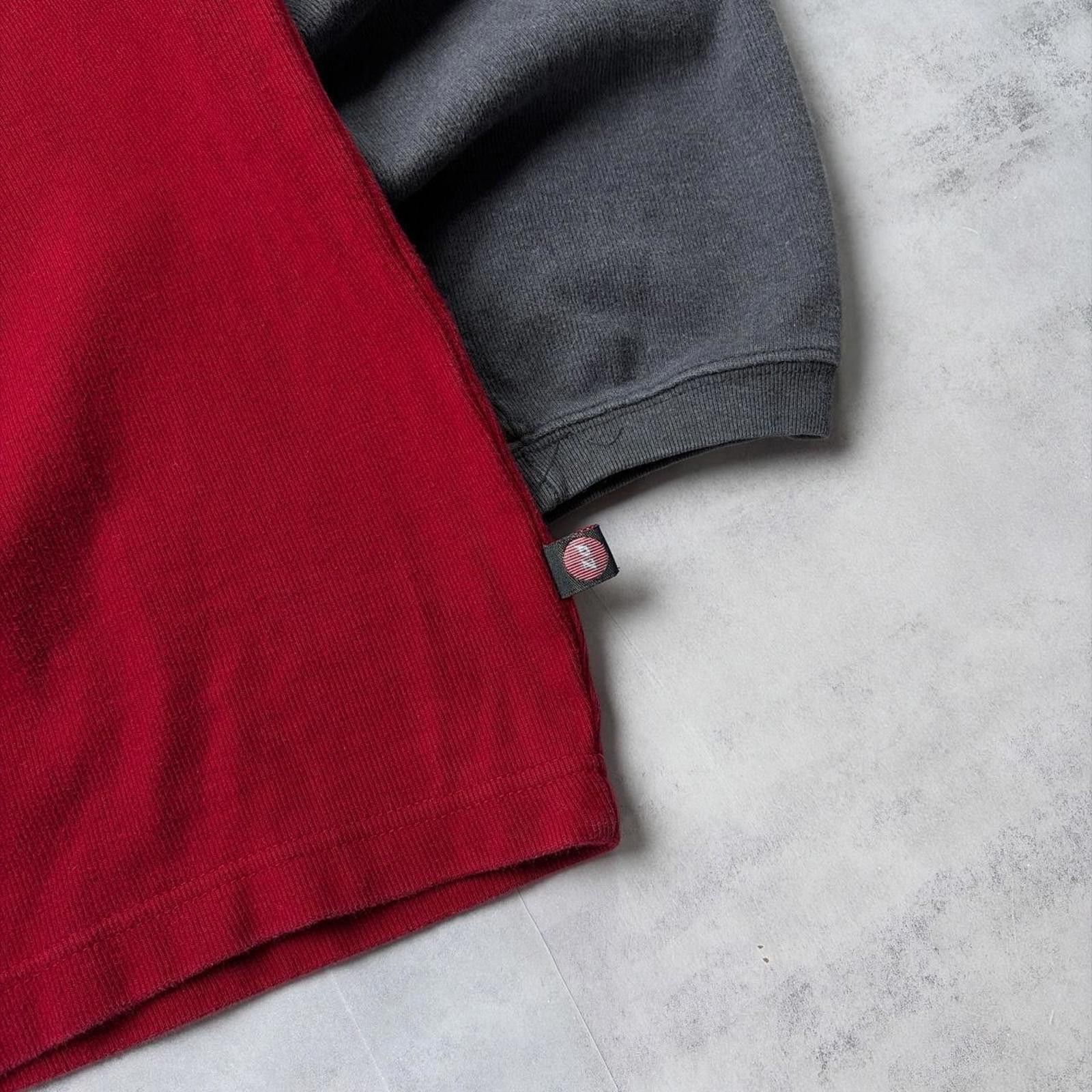 Point Zero Y2K Red Point Zero Grunge Skater Boxy Crewneck Sweater Size US L / EU 52-54 / 3 - 5 Thumbnail