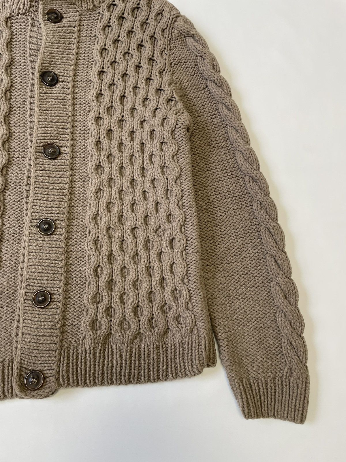 Maison Margiela A/W 09 Honeycomb Knit Wool Cardigan Size US M / EU 48-50 / 2 - 13 Thumbnail