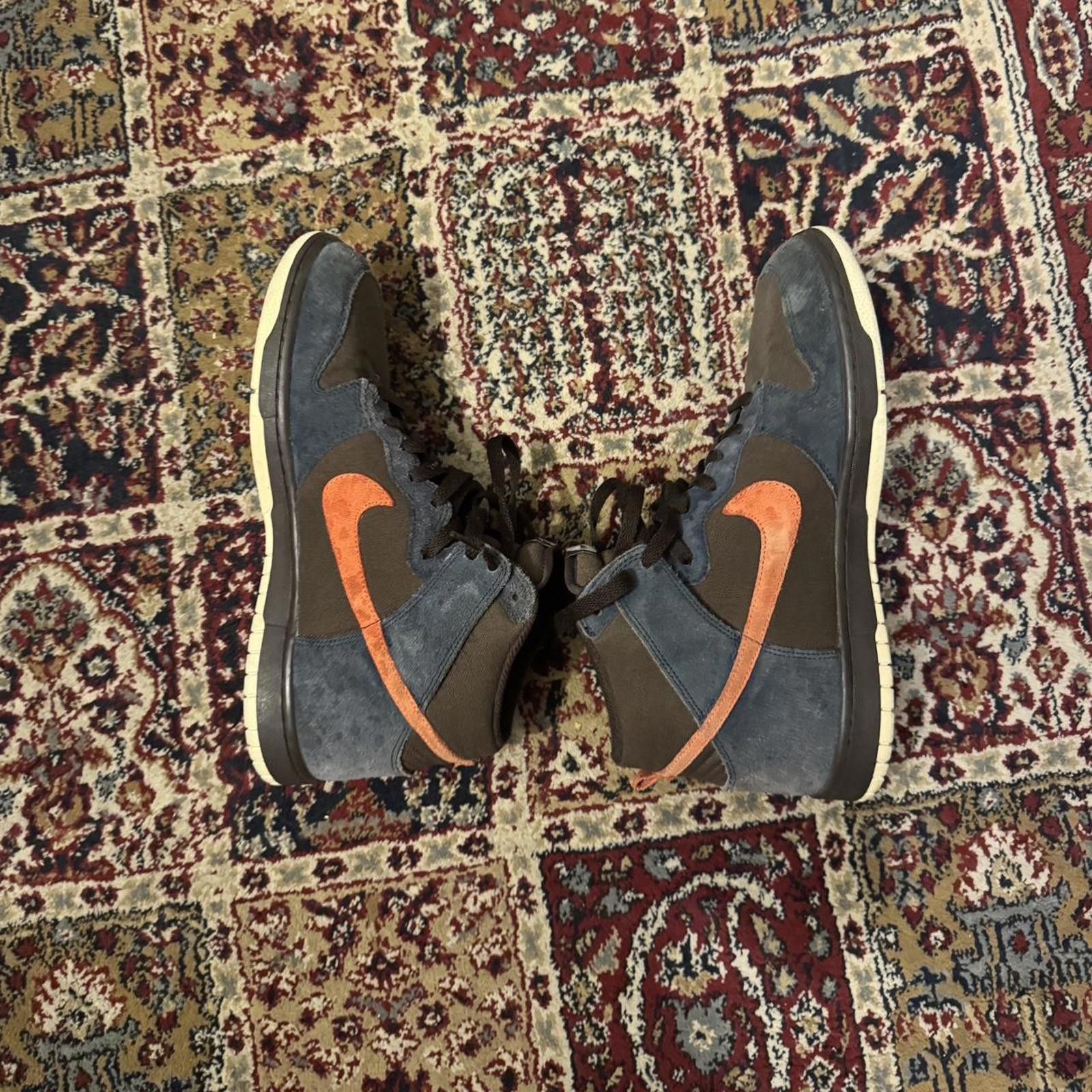 Nike Brown orange & blue Nike Sb Dunk High’s circa 2007 Size US 11 / EU 44 - 8 Thumbnail