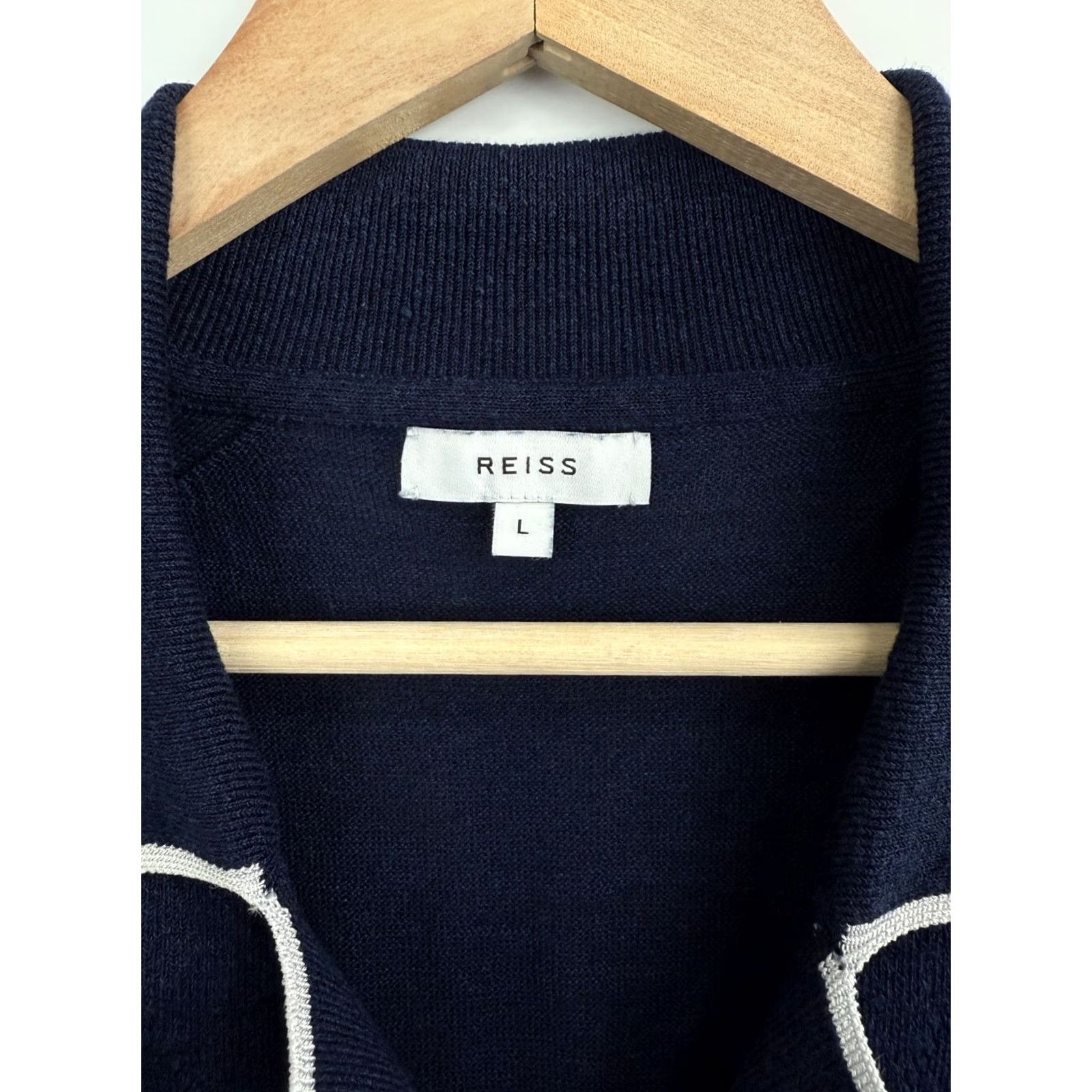 Reiss Reiss Luxury Button-Up Shirt Dark Blue L Retro Y2K Mens Size US L / EU 52-54 / 3 - 4 Thumbnail