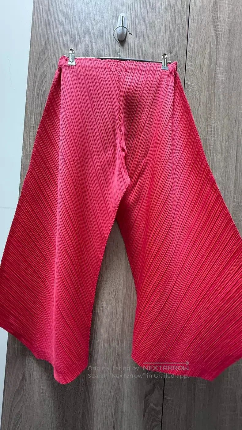 Issey Miyake Issey Miyake size:3 Irregular Pants Red Size 31" - 5 Thumbnail