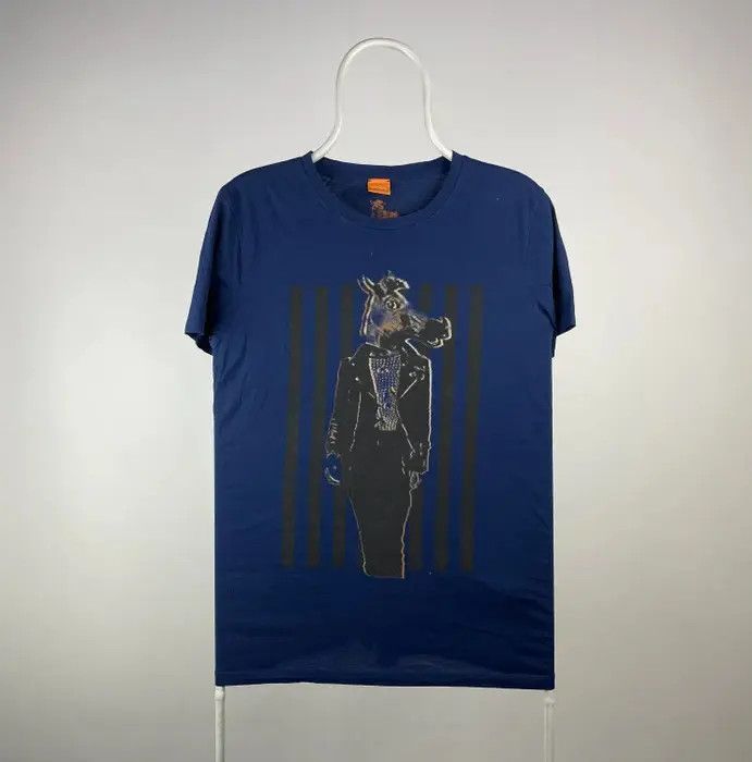 Hugo Boss Hugo boss T-shirt animal smoking size small blue Size US S / EU 44-46 / 1 - 1 Thumbnail