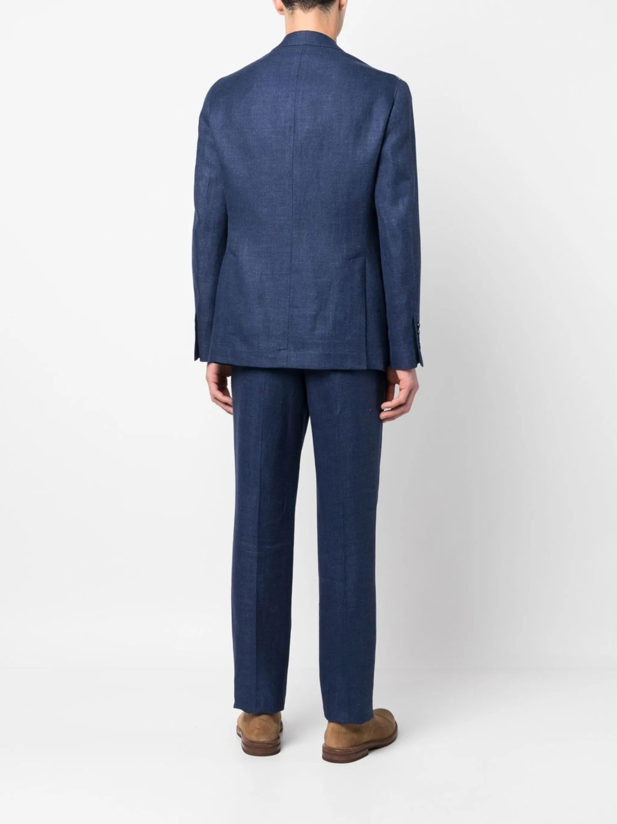 Brunello Cucinelli o1y0526 Single-breasted Suit in Slate Blue Size US S / EU 44-46 / 1 - 4 Thumbnail