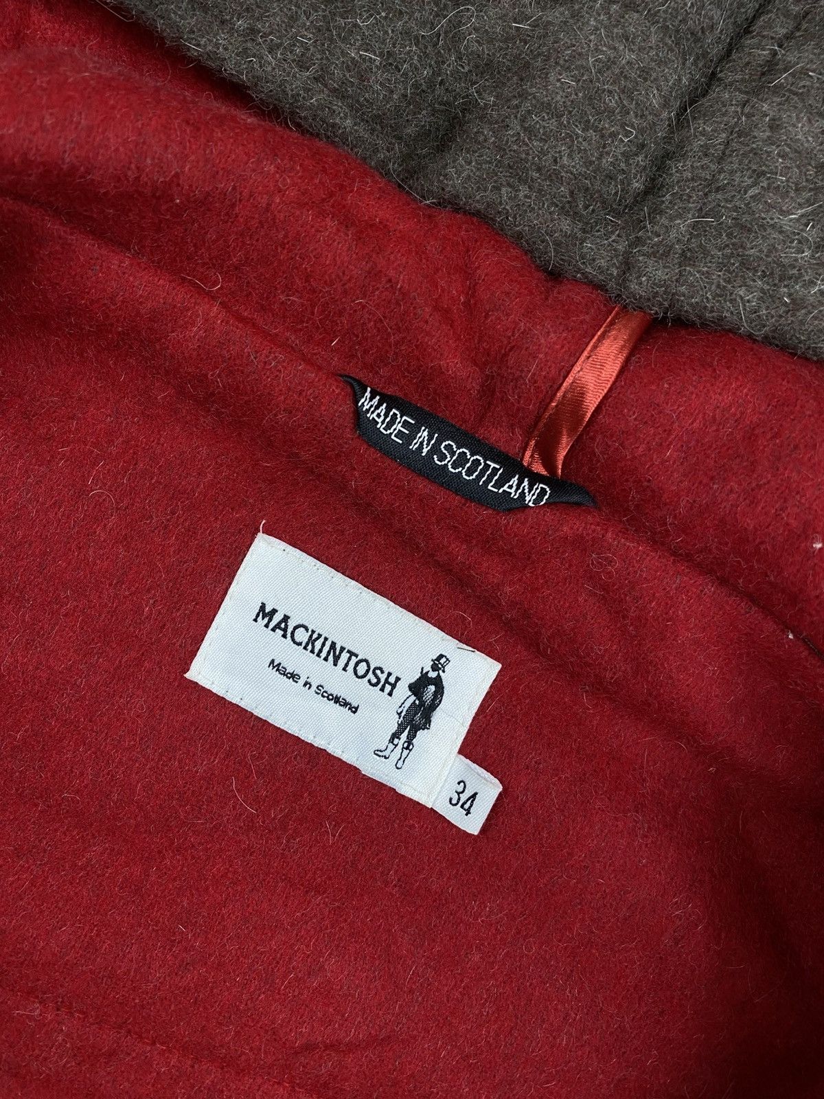 Mackintosh 🔥Mackintosh Scotland Wool Brown Duffle Hoodie Long Jacket Size US M / EU 48-50 / 2 - 8 Thumbnail