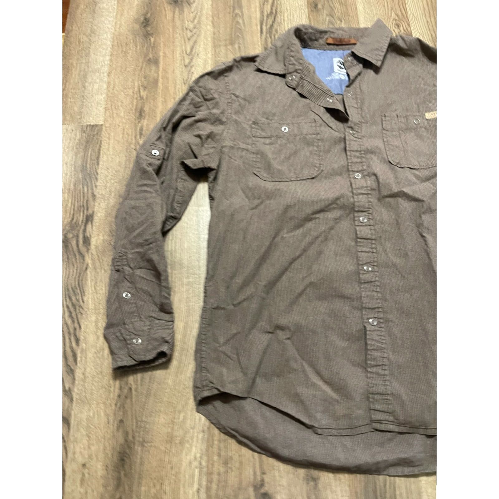 Timberland Timberland Shirt Men's Medium Brown Button-Up Long Sleeve Casual Professional Size US M / EU 48-50 / 2 - 3 Thumbnail