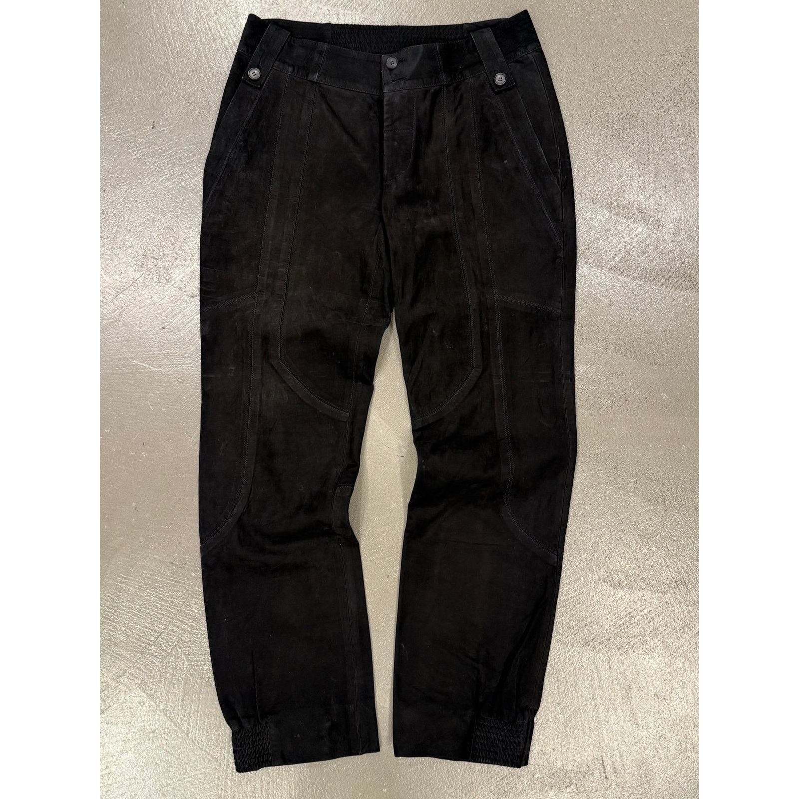 Gucci 2000s Gucci by Tom Ford paneled moto leather pants Size 27" / US 4 / IT 40 - 1 Thumbnail