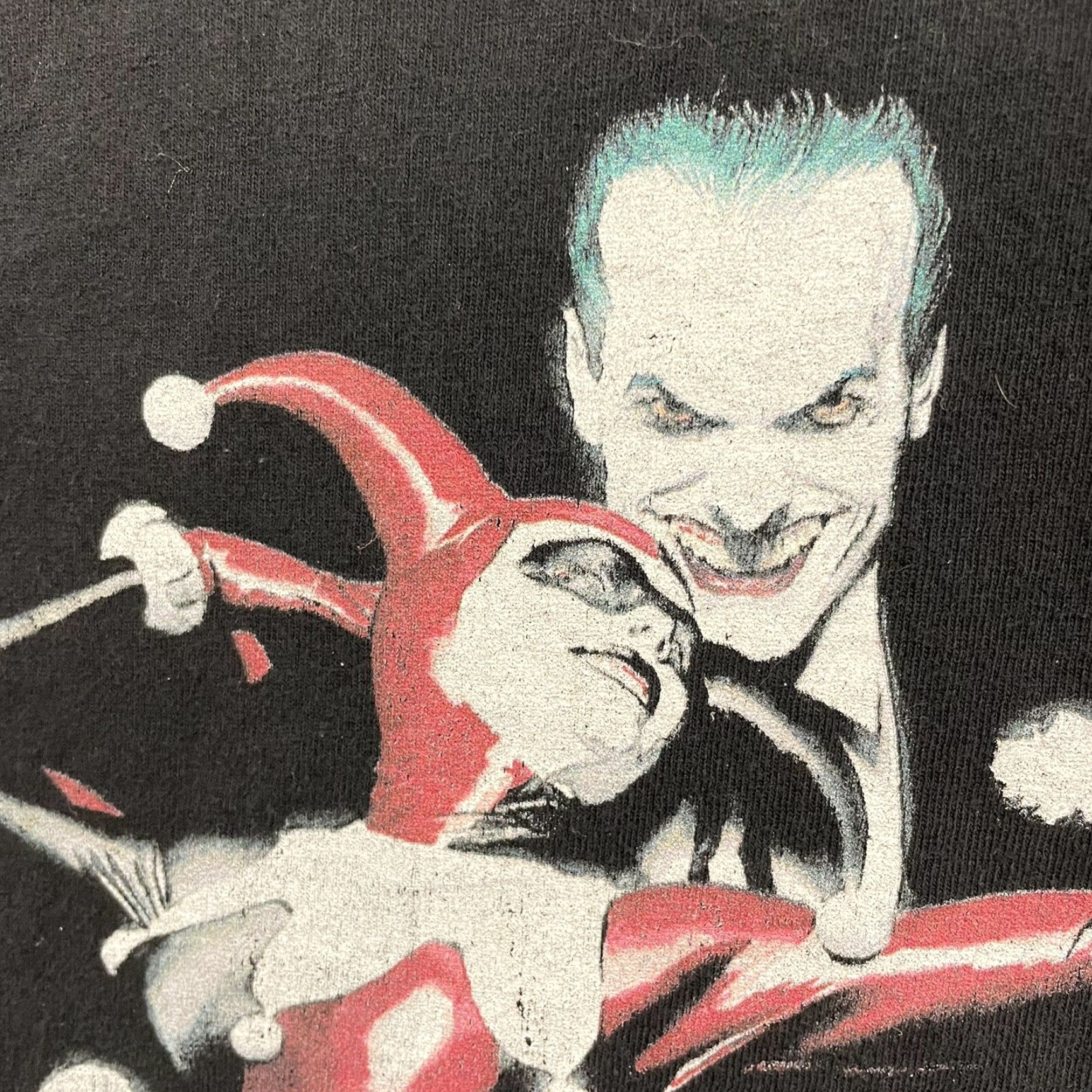 Vintage Batman Joker Harley Quinn T-Shirt Women S Black Graphic Comic Book Villains Crew Neck Short Sleeve Pullover Casual Shirt 100% Cotton Size S / US 4 / IT 40 - 4 Thumbnail