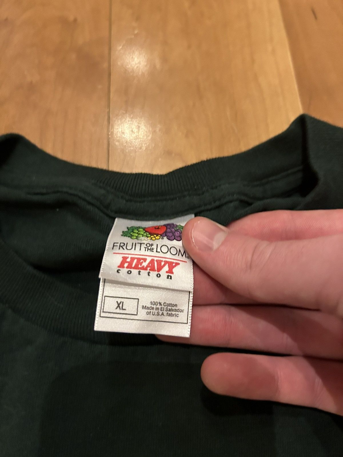 Hanes × Vintage Vintage Green Tshirt Size US L / EU 52-54 / 3 - 4 Thumbnail