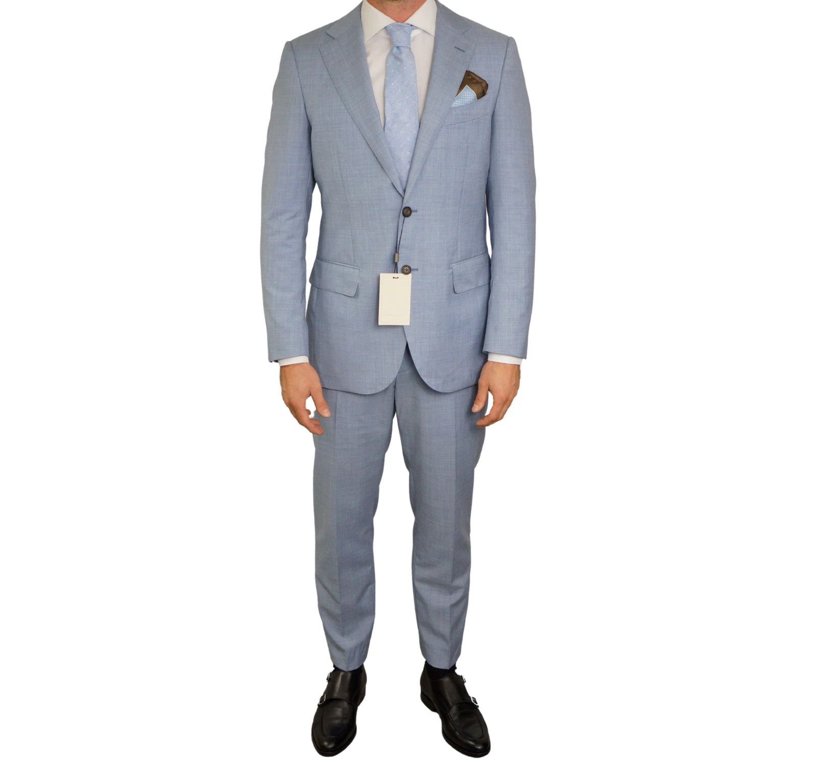 Suitsupply Men Suitsupply Suit Lazio Single Breasted Blue Angelico US38 Size 38R - 1 Thumbnail