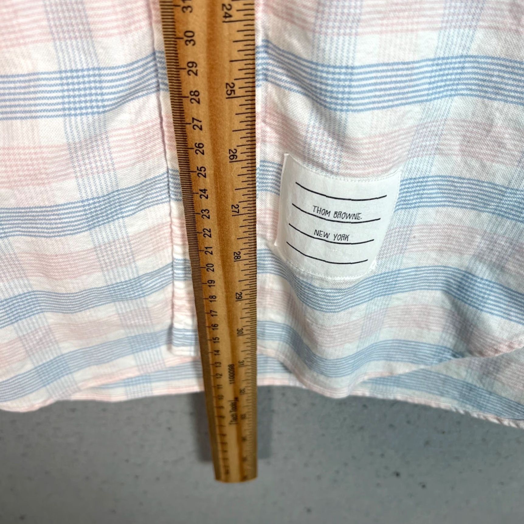 Thom Browne Thom Browne New York Mens Size 1 Plaid Button-Down Shirt Blue Pink Multicolor Button-Up Casual Cotton Long Sleeve Collection Shirt Mens Size US XS / EU 42 / 0 - 6 Thumbnail