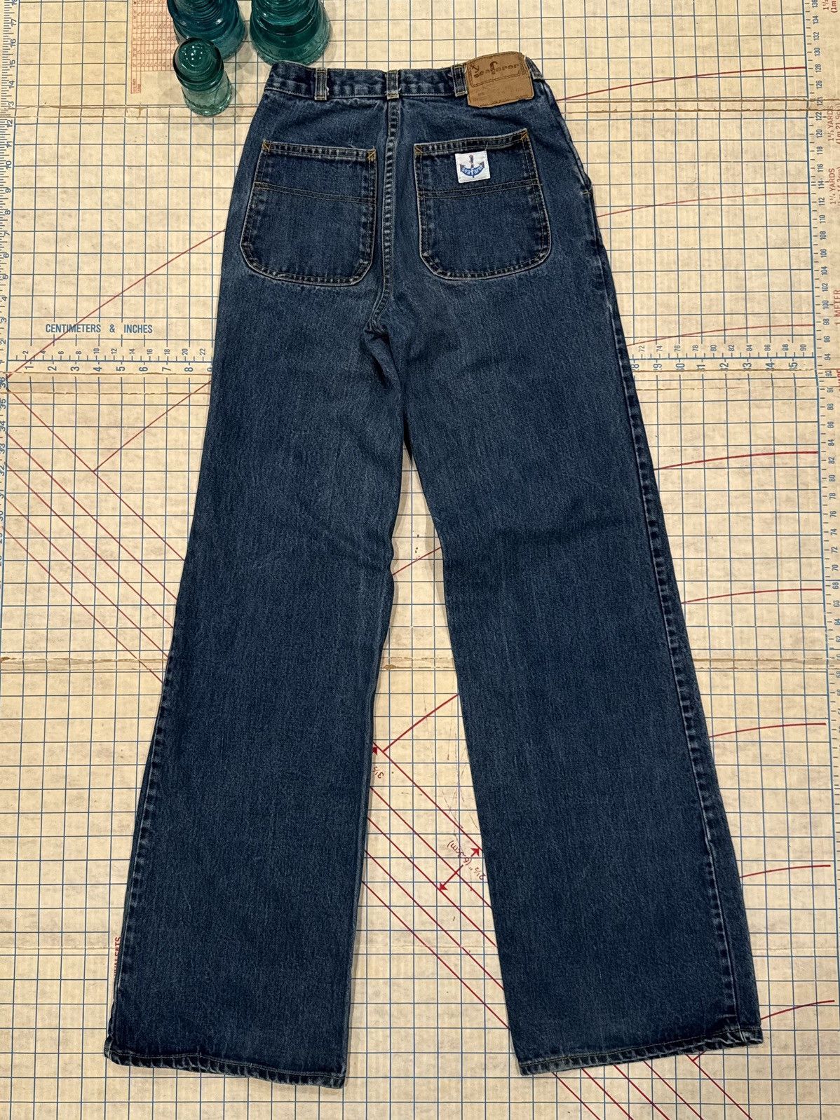 Vintage Vintage Seafarer 70’s Flair Wide Leg Jeans tagged 29 Blue Size US 29 - 10 Thumbnail