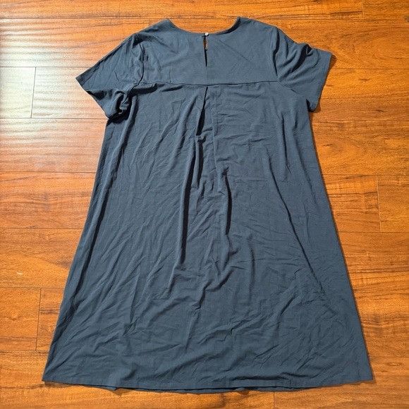 J. Jill J. Jill Charcoal Short Sleeve Shirt Dress Sz XLT Extra Large Size XL / US 12-14 / IT 48-50 - 4 Thumbnail