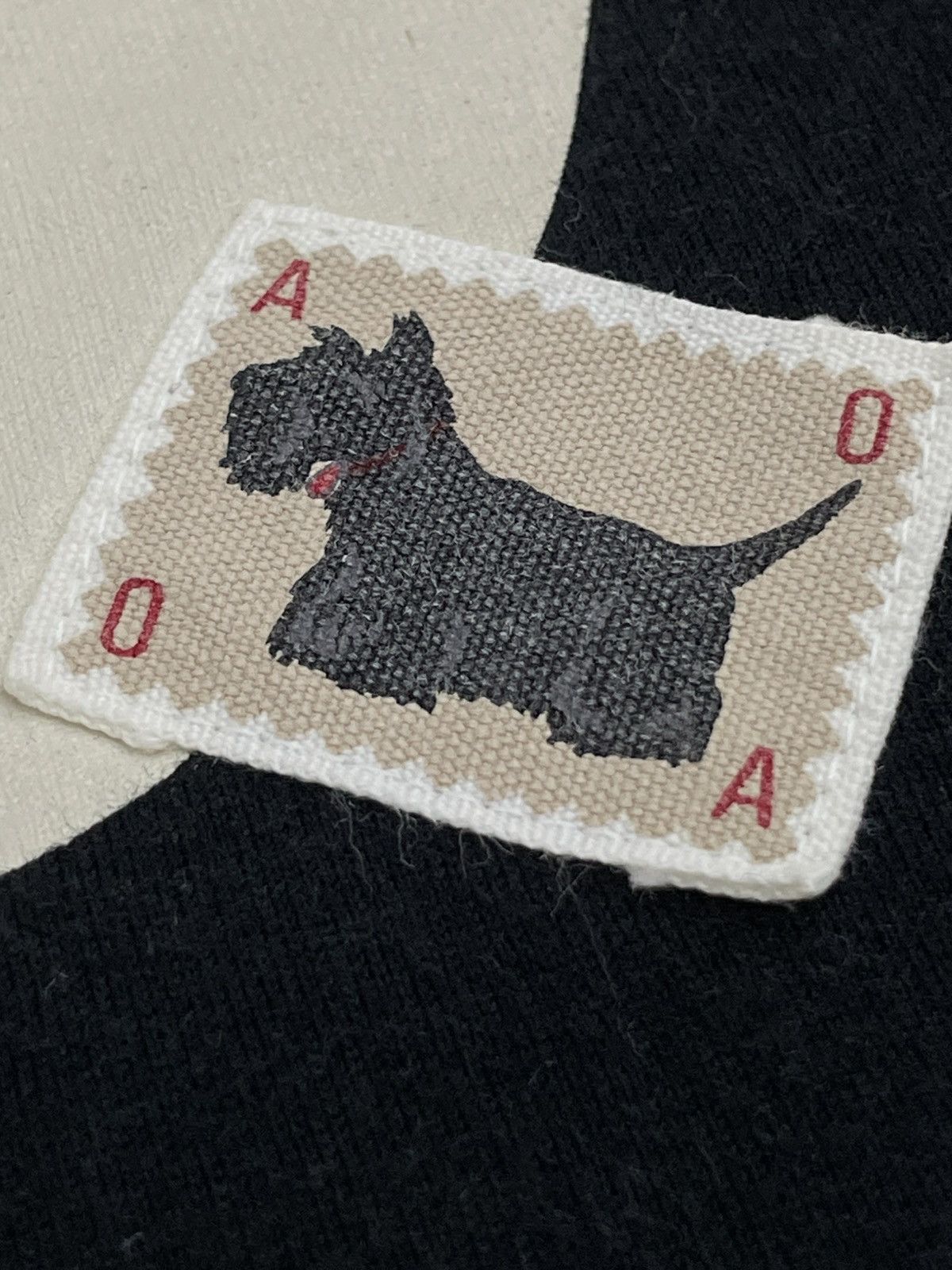 Japanese Brand Atsuki Onishi AO Spellout Puppy Graphic 3Q Sleeve Size US L / EU 52-54 / 3 - 14 Thumbnail