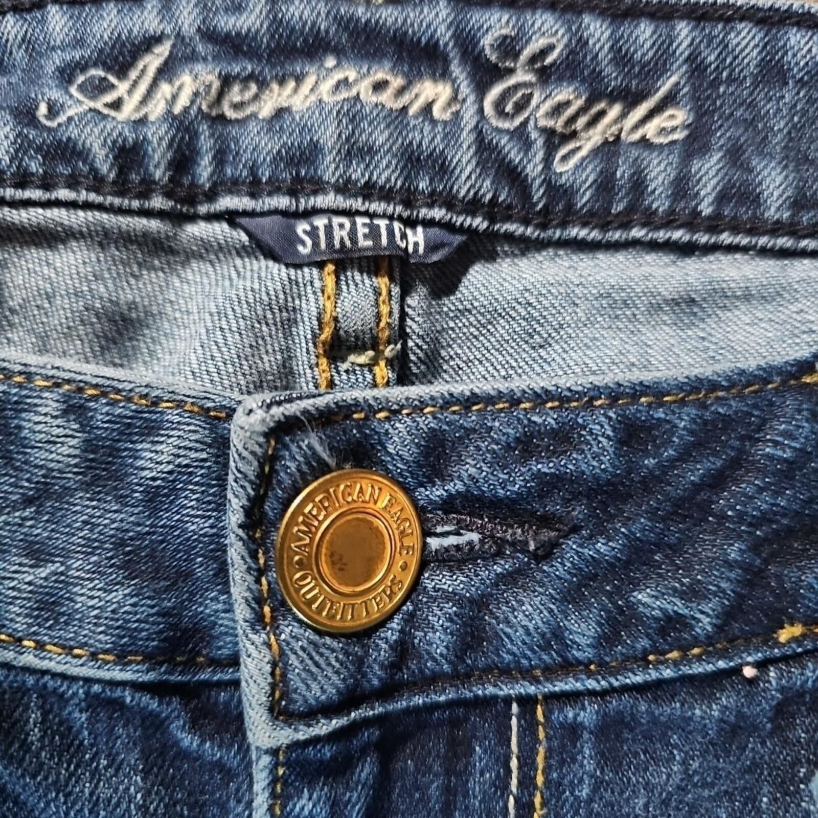American Eagle Outfitters American Eagle Skinny Stretch Jeans 12 Size 34" / US 12 / IT 48 - 2 Thumbnail