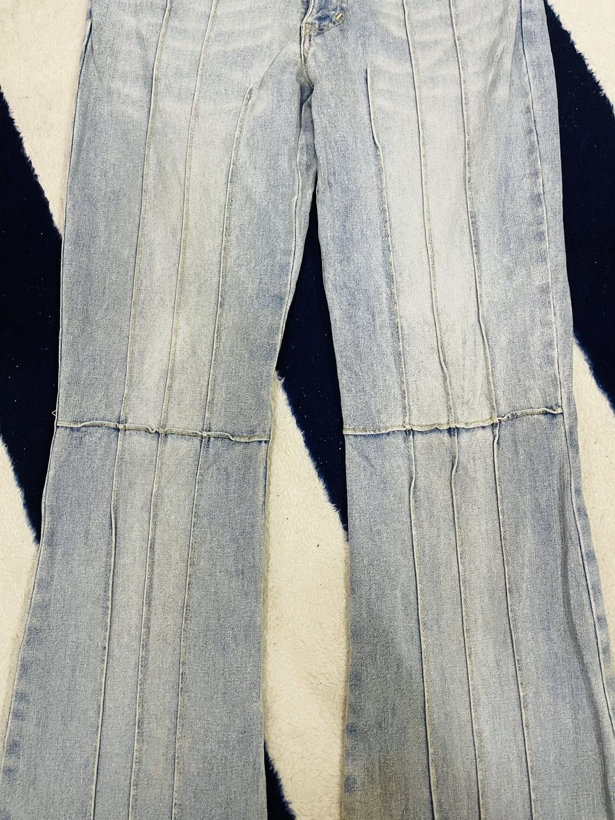 Japanese Brand Overs Points Flare Jeans (13) Size 28" / US 6 / IT 42 - 11 Thumbnail