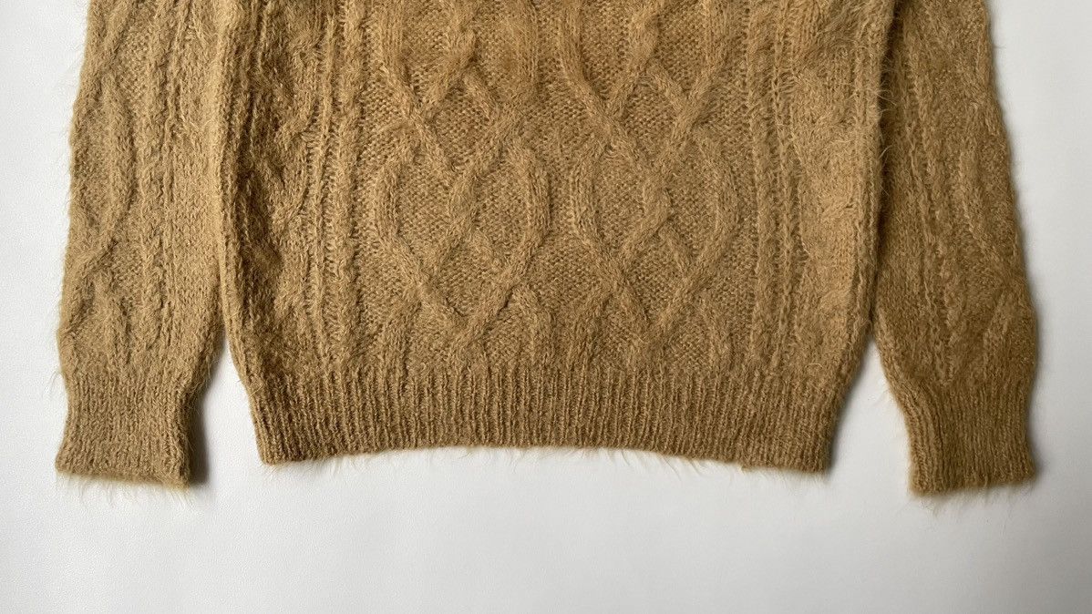 Dries Van Noten Sample Cable Knit Mohair Sweater Size US M / EU 48-50 / 2 - 6 Thumbnail