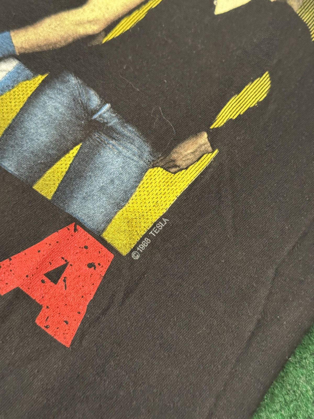 Band Tees × Vintage Vintage Tesla Band Spring Ford Retro 80s Rock Med T Shirt Size US M / EU 48-50 / 2 - 3 Thumbnail